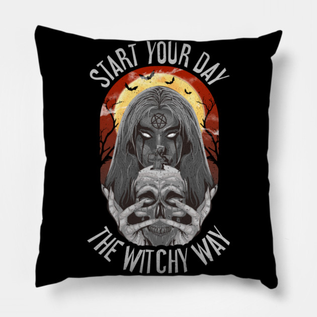 Halloween Witchy Way Day Mysterious Pillow by creative