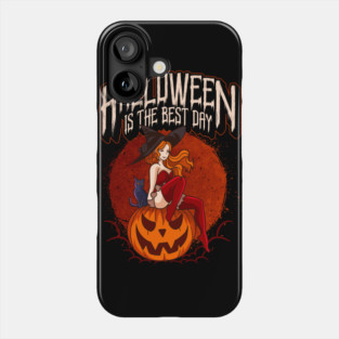 Halloween Anime Witch Costume Design Phone Case
