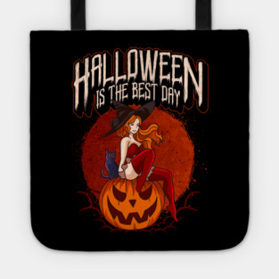 Halloween Anime Witch Costume Design Tote