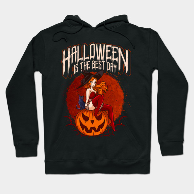 Halloween Anime Witch Costume Design Hoodie by creative