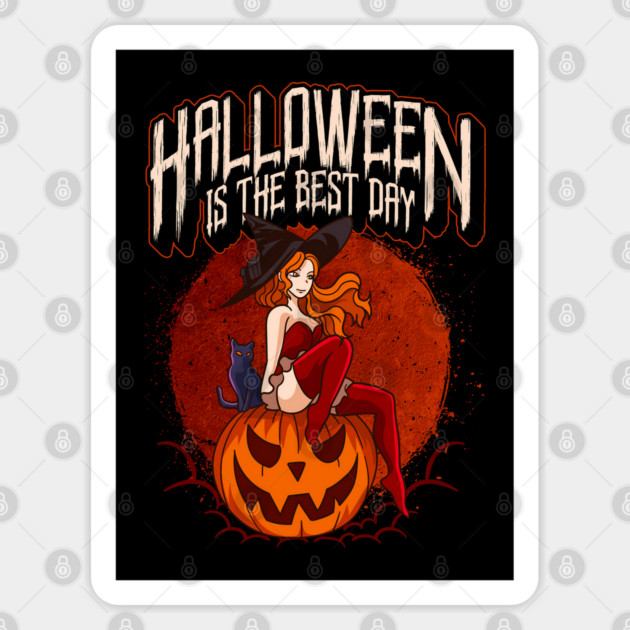 Halloween Anime Witch Costume Design Sticker by creative