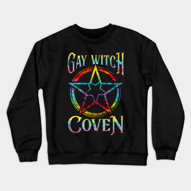 Gay Witch Coven Pentagram for Halloween Crewneck Sweatshirt by creative