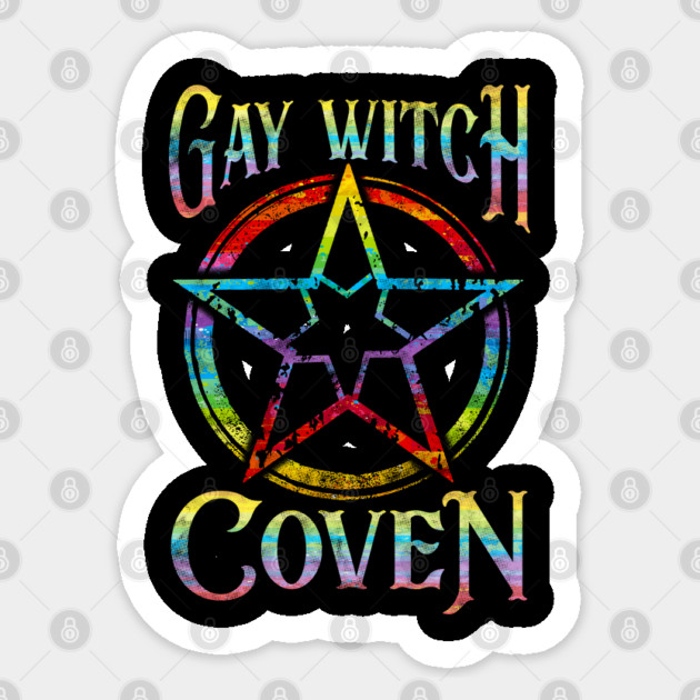 Gay Witch Coven Pentagram for Halloween Sticker by creative