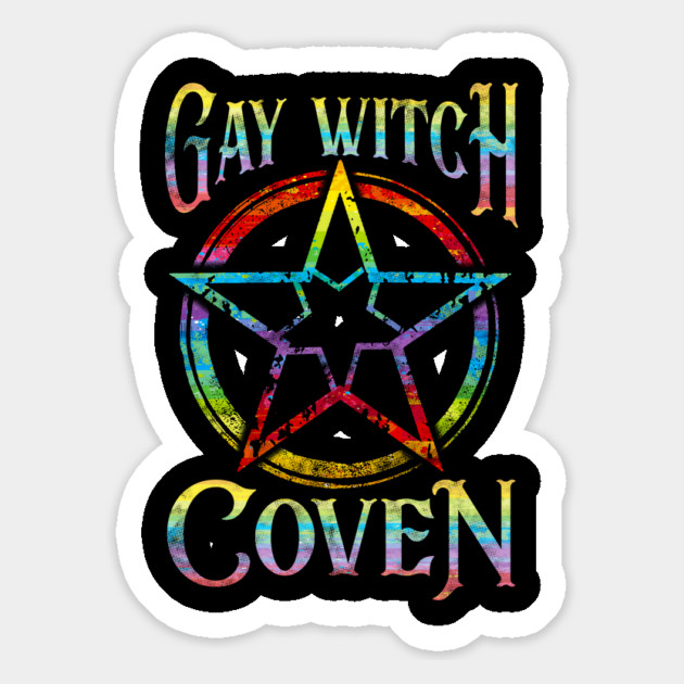 Gay Witch Coven Pentagram for Halloween Magnet by creative
