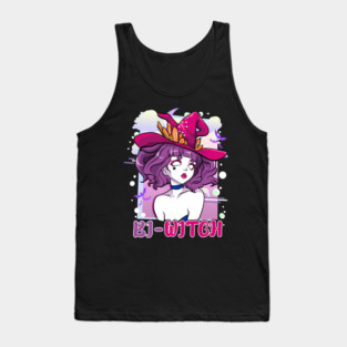 Bi Witch Bisexual Witch Pun for Halloween Tank Top