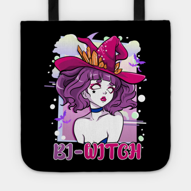 Bi Witch Bisexual Witch Pun for Halloween Tote by creative