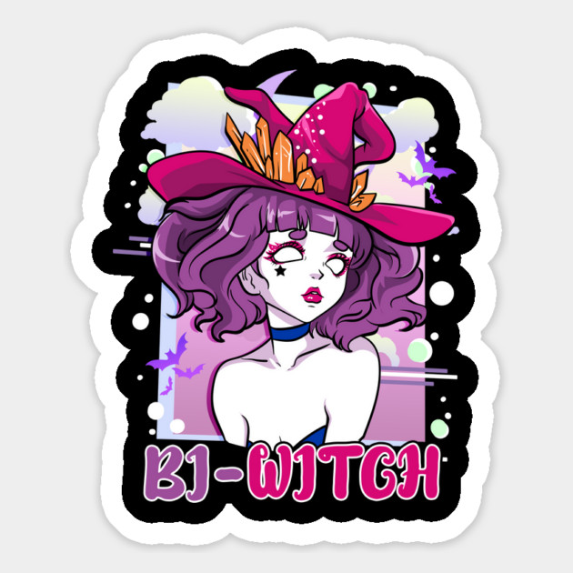 Bi Witch Bisexual Witch Pun for Halloween Magnet by creative