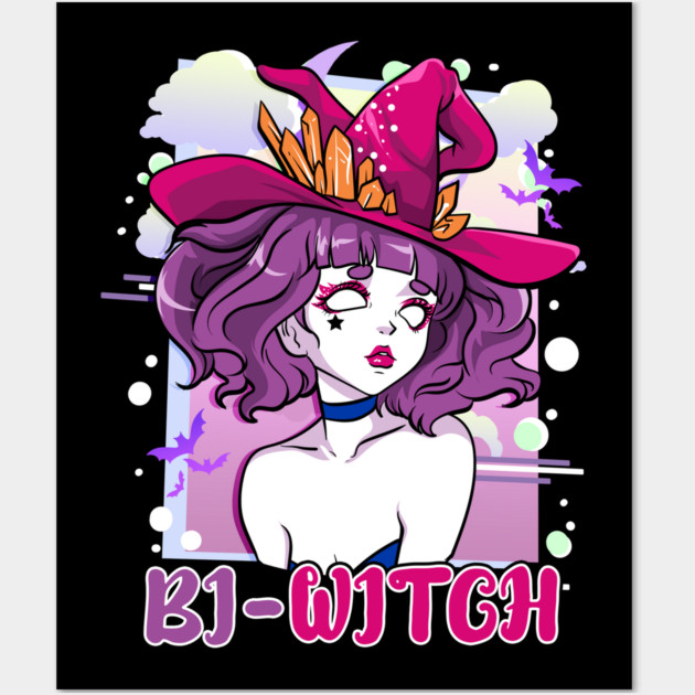 Bi Witch Bisexual Witch Pun for Halloween Wall Art by creative