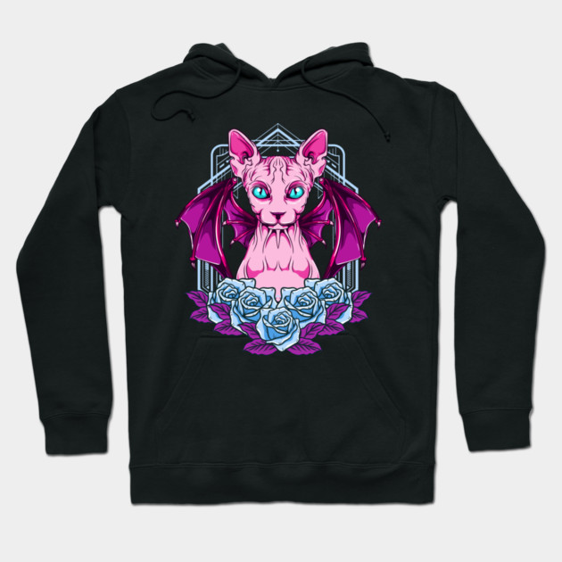 Sphynx Goth Cat Mysterious & Sophisticated Hoodie by creative