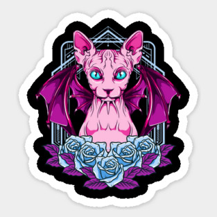 Sphynx Goth Cat Mysterious & Sophisticated Magnet