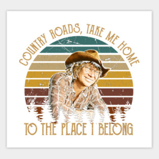 John place belong tee denver Sticker