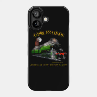 Classic Steam Train The Flying Scotsman Crossing The Forth MotorManiac Phone Case