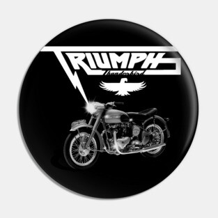 Vintage Triumph Thunderbird Motorcycle MotorManiac Pin
