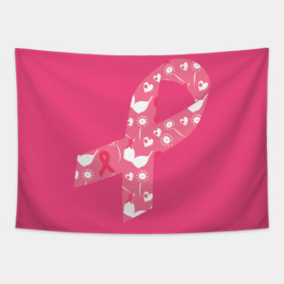 pink october Tapestry