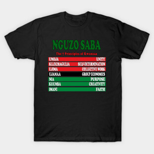 Kwanzaa Seven Principles T-Shirt