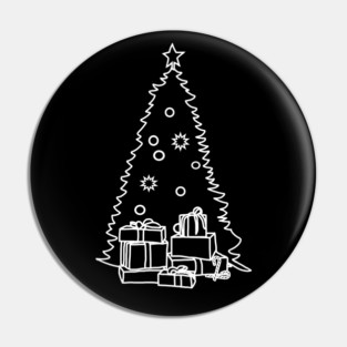 Classic Christmas Tree Gifts Pin