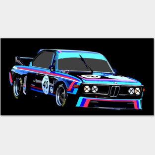 1975 Black 3.0 CSL Posters and Art