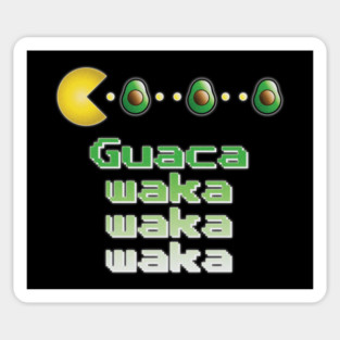 Guaca-Waka-Waka-Waka Retro 80s Video Game Sticker