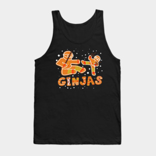 Ginjas Gingerbread Ninjas TShirt Christmas Tank Top