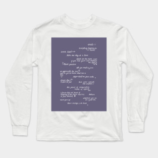 Positive Quotes Long Sleeve T-Shirt