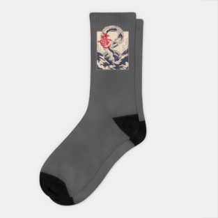 Japanese Sea Dragon Socks