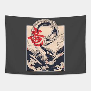 Japanese Sea Dragon Tapestry