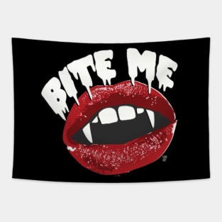 BITE ME Tapestry