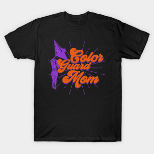 Flag Spinning Color Guard Mom T-Shirt