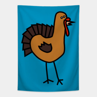 Funny Turkey for Thanksgiving Tapestry
