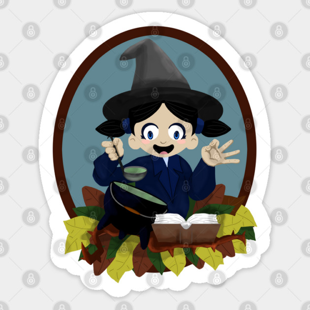 LITTLE WITCH BREW Sticker by droidmonkey