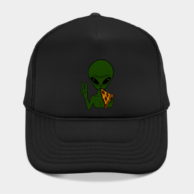 Funny Alien Eating Pizza Halloween Gift by logiamerch