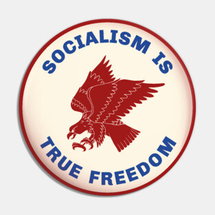Socialism Is True Freedom Pin