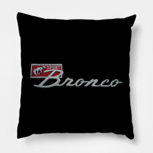 Bronco Sport Emblem Pillow