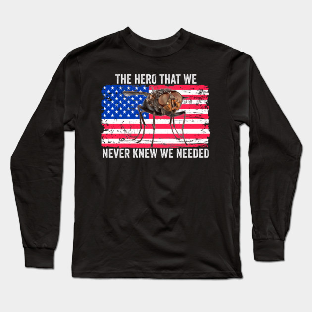 Hero We Never Knew We Needed Pence Fly Long Sleeve T-Shirt by belownormal