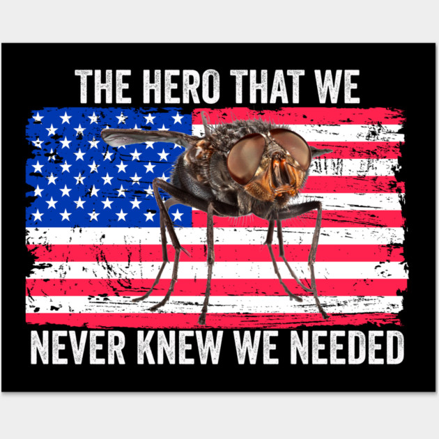 Hero We Never Knew We Needed Pence Fly Wall Art by belownormal