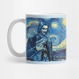 John Wick Van Gogh Style Mug