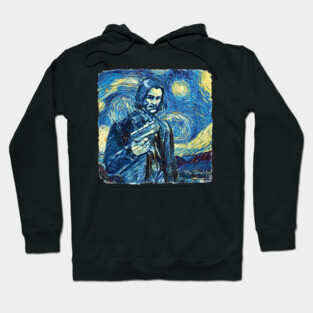 John Wick Van Gogh Style Hoodie