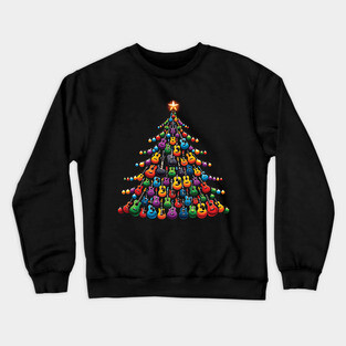 Guitar Christmas Tree Crewneck Sweatshirt