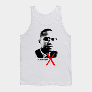 malcolm x portrait Tank Top