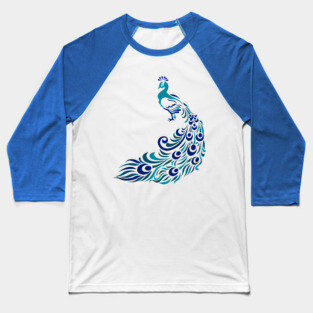 Peacock Baseball T-Shirt