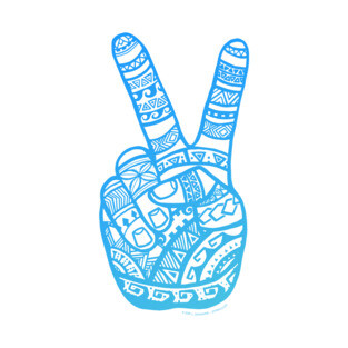 Tiki Boho Peace Sign T-Shirt