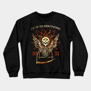 Cult of the Great Pumpkin: Thanatos Hourglass Crewneck Sweatshirt