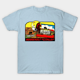 Roosevelt National Park North Dakota Vintage T-Shirt