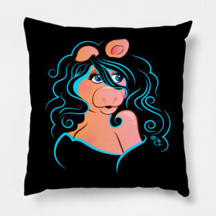 Electric Diva - Blue Pillow