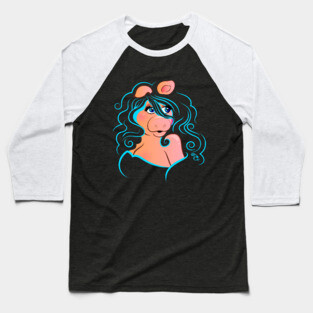Electric Diva - Blue Baseball T-Shirt