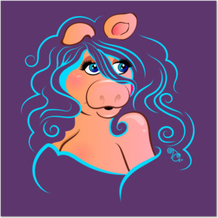 Electric Diva - Blue Posters and Art