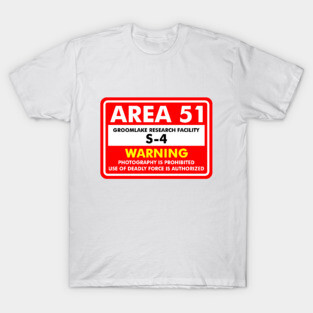 Area 51 Sign T-Shirt