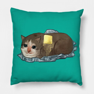 I Am Potato sad cat Pillow