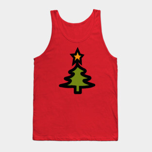 Simple Christmas Tree Tank Top