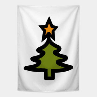 Simple Christmas Tree Tapestry